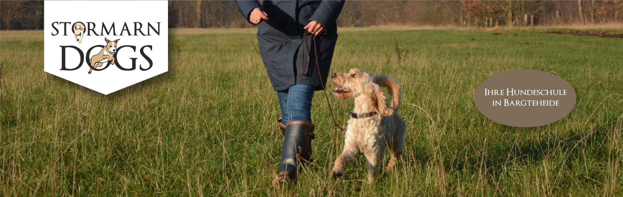 Leinenführung lernen in der Hundeschule Stormarn Dogs - Hund geht bei Fuß